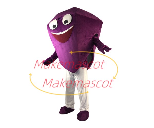 Large Carat Purple Rhomboid Diamond Mascot Costume