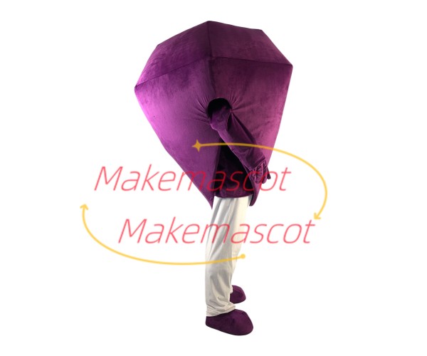 Large Carat Purple Rhomboid Diamond Mascot Costume