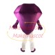 Large Carat Purple Rhomboid Diamond Mascot Costume