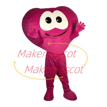 Cute Cartoon Big-eyed Love Heart Mascot Costume