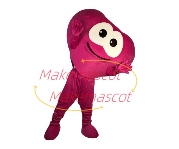 Cute Cartoon Big-eyed Love Heart Mascot Costume