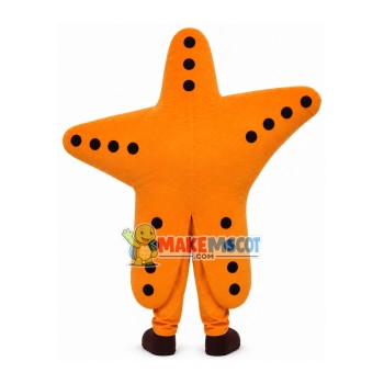 Gorgeous Orange Starfish Cartoon Mascot Costume Gorgeous Orange Starfish Cartoon Mascot Costume