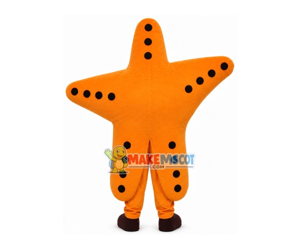 Gorgeous Orange Starfish Cartoon Mascot Costume Gorgeous Orange Starfish Cartoon Mascot Costume