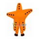 Gorgeous Orange Starfish Cartoon Mascot Costume Gorgeous Orange Starfish Cartoon Mascot Costume