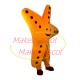 Gorgeous Orange Starfish Cartoon Mascot Costume