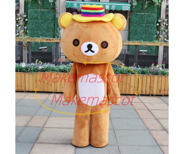 Anxious Rilakkuma Mascot Lightweight Cartoon Costume Anxious Rilakkuma Mascot Lightweight Cartoon Costume