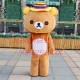 Anxious Rilakkuma Mascot Lightweight Cartoon Costume Anxious Rilakkuma Mascot Lightweight Cartoon Costume