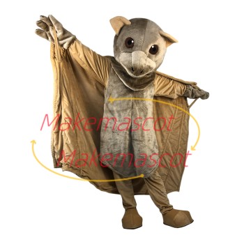 Soft Flying Bat With Night Vision Mascot Costume