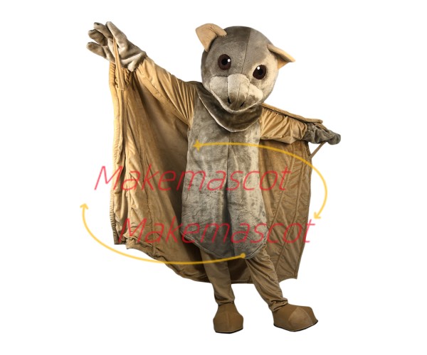 Soft Flying Bat With Night Vision Mascot Costume