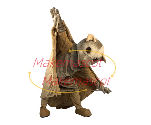 Soft Flying Bat With Night Vision Mascot Costume