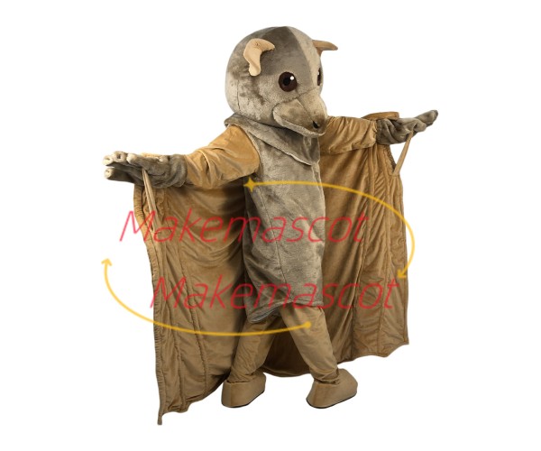 Soft Flying Bat With Night Vision Mascot Costume