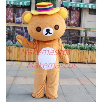 Anxious Rilakkuma Mascot Lightweight Cartoon Costume Anxious Rilakkuma Mascot Lightweight Cartoon Costume