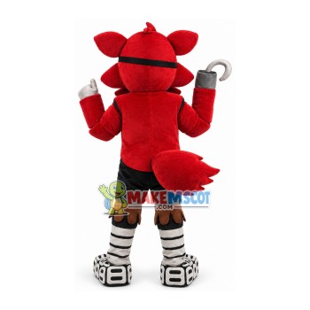 Thrilling Cartoon Foxy The Pirate Fox Mascot Costume Thrilling Cartoon Foxy The Pirate Fox Mascot Costume