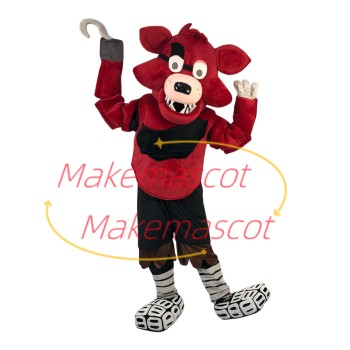 Thrilling Cartoon Foxy The Pirate Fox Mascot Costume