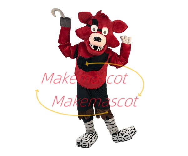 Thrilling Cartoon Foxy The Pirate Fox Mascot Costume