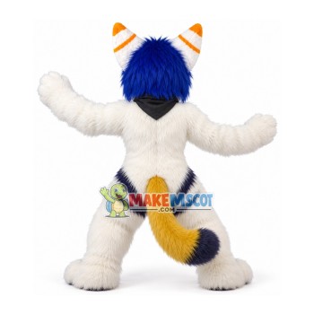 Adult Fancy Long Wool White Tiger Mascot Costume Adult Fancy Long Wool White Tiger Mascot Costume