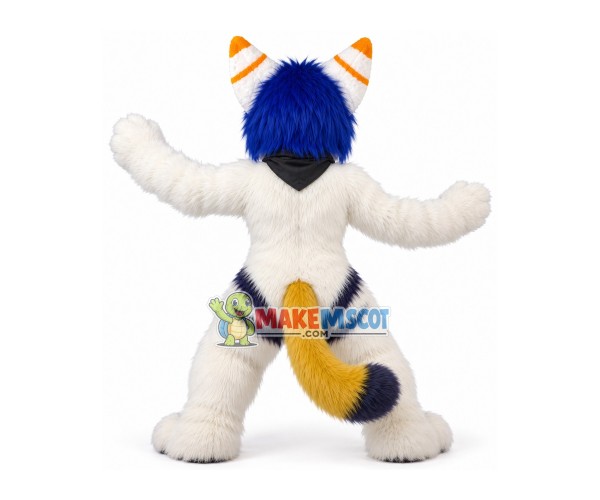 Adult Fancy Long Wool White Tiger Mascot Costume Adult Fancy Long Wool White Tiger Mascot Costume
