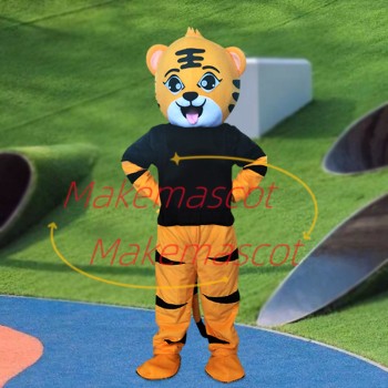 Lively Cartoon Little Tiger Mascot Costume