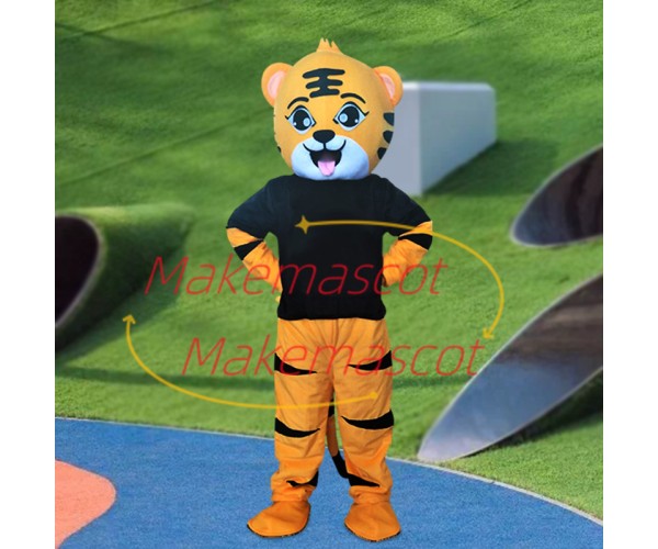 Lively Cartoon Little Tiger Mascot Costume Lively Cartoon Little Tiger Mascot Costume