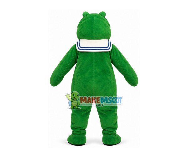 Croaking The Big Mouth Frog Mascot Soft Costume Croaking The Big Mouth Frog Mascot Soft Costume