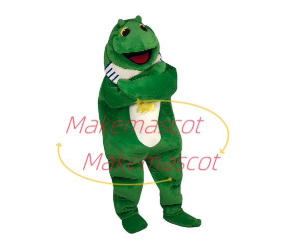 Croaking The Big Mouth Frog Mascot Soft Costume