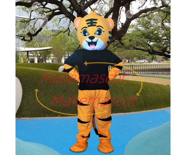 Lively Cartoon Little Tiger Mascot Costume Lively Cartoon Little Tiger Mascot Costume