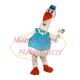 The Dignified Service White Goose Mascot Costume