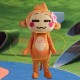 Cartoon CICI Monkey With Pink Flower Mascot Costume Cartoon CICI Monkey With Pink Flower Mascot Costume