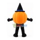 Halloween Pumpkin With Magic Hat Mascot Costume Halloween Pumpkin With Magic Hat Mascot Costume