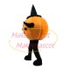 Halloween Pumpkin With Magic Hat Mascot Costume