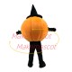 Halloween Pumpkin With Magic Hat Mascot Costume