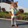 Clever Red Fox Nick Mascot Cartoon Costume