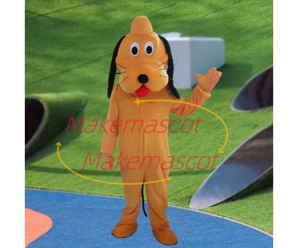 Honest Yellow Dog Pluto Mascot Cartoon Costume