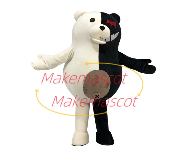 Villainous Robot Monokuma Mascot Cartoon Costume