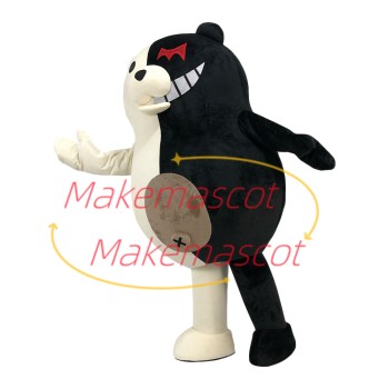 Villainous Robot Monokuma Mascot Cartoon Costume