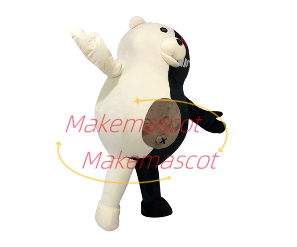 Villainous Robot Monokuma Mascot Cartoon Costume