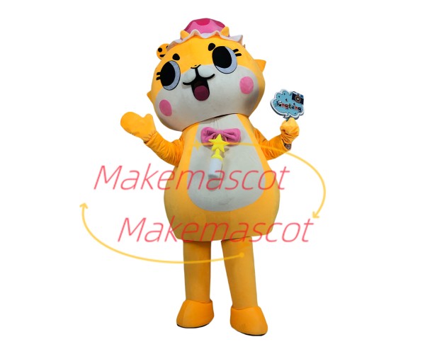 Cute Baby Tiger Carrying Feeding Bottle Mascot Costume