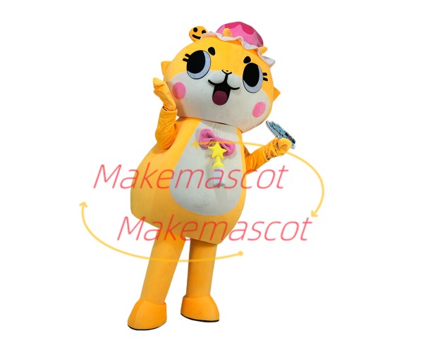 Cute Baby Tiger Carrying Feeding Bottle Mascot Costume