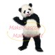 Adult Lively Panda Mascot Long Wool Costume Adult Lively Panda Mascot Long Wool Costume