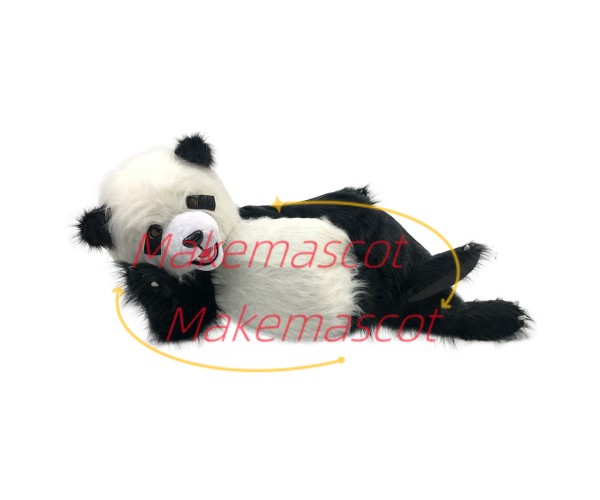 Adult Lively Panda Mascot Long Wool Costume Adult Lively Panda Mascot Long Wool Costume