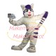 Optimistic Little Snow Wolf Mascot Plush Costume Optimistic Little Snow Wolf Mascot Plush Costume