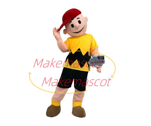 Determined Charlie Brown Mascot Cartoon Costume