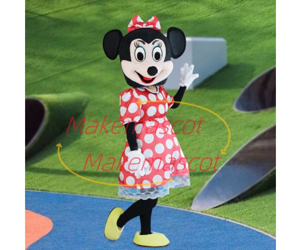 Elegant Minnie Wearing Dress Mascot Costume Elegant Minnie Wearing Dress Mascot Costume
