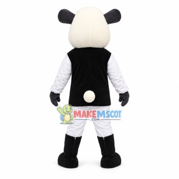 Adorable Poodle With Warm Headgear Mascot Costume Adorable Poodle With Warm Headgear Mascot Costume