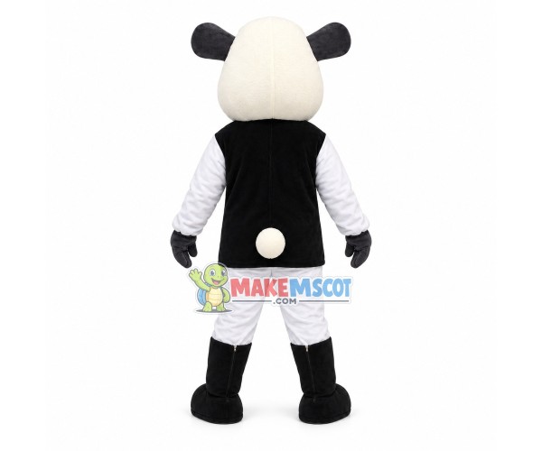 Adorable Poodle With Warm Headgear Mascot Costume Adorable Poodle With Warm Headgear Mascot Costume