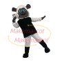Adorable Poodle With Warm Headgear Mascot Costume