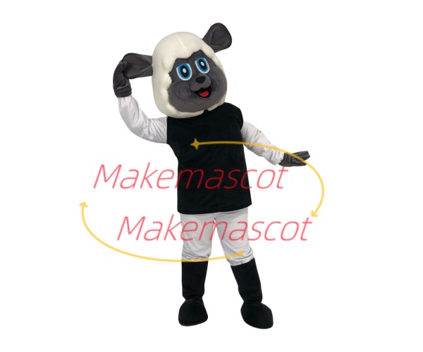 Adorable Poodle With Warm Headgear Mascot Costume