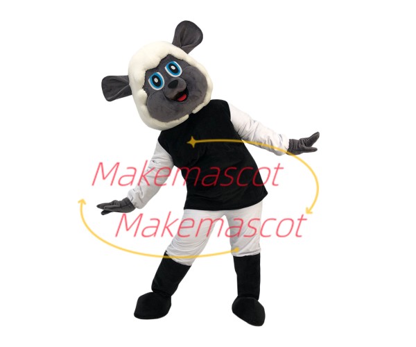 Adorable Poodle With Warm Headgear Mascot Costume