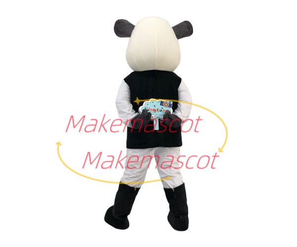 Adorable Poodle With Warm Headgear Mascot Costume