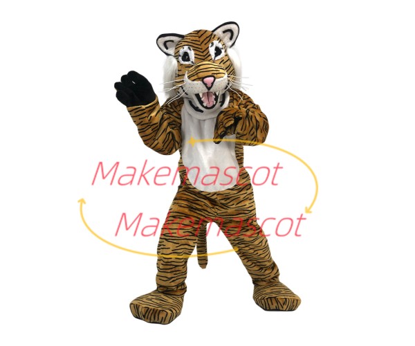 Forceful the Roaring Wild Tiger Mascot Costume